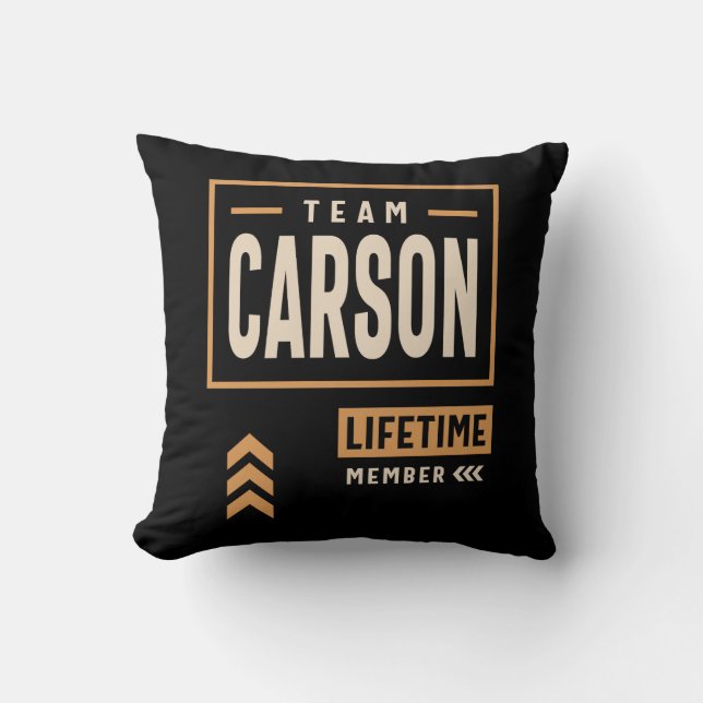 Coussin Nom personnalisé Carson - Drôle Carson (Recto)