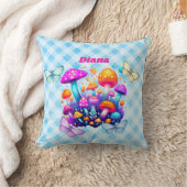 Coussin Nom personnalisé Champignons (Couverture)