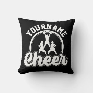 Coussin NOM personnalisé Cheer Team Varsity Pom-pom girl