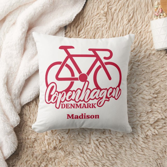 Coussin Nom personnalisé Copenhagen Danemark (Couverture)