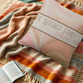 Coussin Nom Personnalisé Date Inspirativité Pastel Coloré