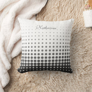Coussin Nom personnalisé des Pois tendance