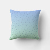 Coussin Nom Personnalisé Enfants Décor Bleu Fleurs (Verso)
