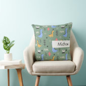 Coussin Nom personnalisé Enfants Motif mignon (Chaise)