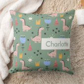 Coussin Nom personnalisé Enfants Motif mignon (Couverture)