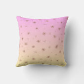 Coussin Nom personnalisé Grossesse Whimsical Rose Jaune Fl (Verso)
