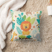 Coussin Nom personnalisé Jungle Fun (Couverture)