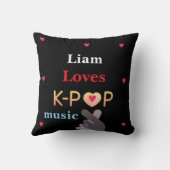 Coussin Nom personnalisé K-pop (Verso)