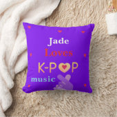 Coussin Nom personnalisé K-pop (Couverture)