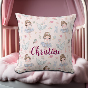 Coussin Nom personnalisé Ma douce Ballerina