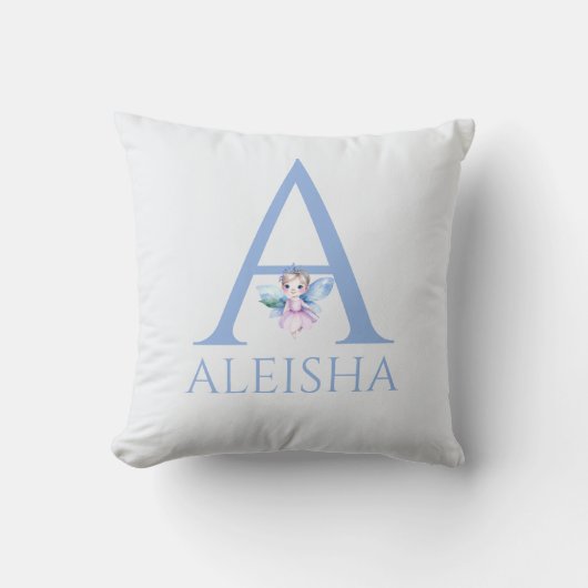 Coussin Nom personnalisé Ma petite fée (Recto)