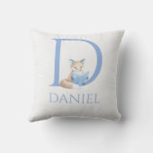 Coussin Nom personnalisé Mon petit renard lisant un livre (Verso)