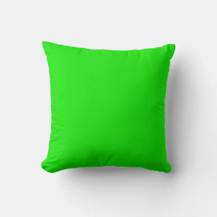 Coussin NOM PERSONNALISÉ NEON GREEN Throw Pillow Kussen.