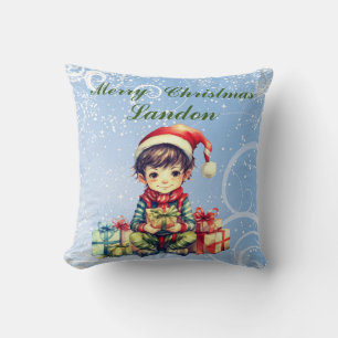Coussin Nom personnalisé Noël
