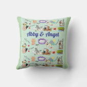 Coussin Nom personnalisé pour vous ou votre enfant (Verso)