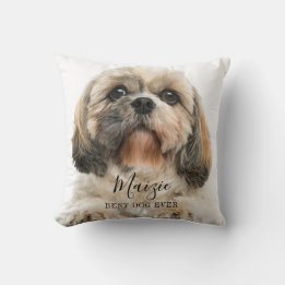 Coussin Nom photo de chien animal de compagnie personnalis