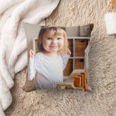 Coussin Nom photo et script de votre enfant (Couverture)