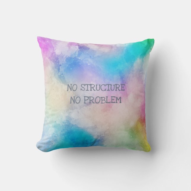 Coussin Nom retraité Arts drôle sans structure pas de prob (Recto)