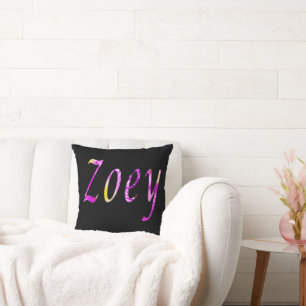 Coussin Nom Zoey Floral