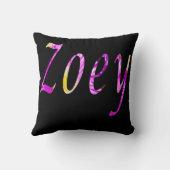 Coussin Nom Zoey Floral (Verso)