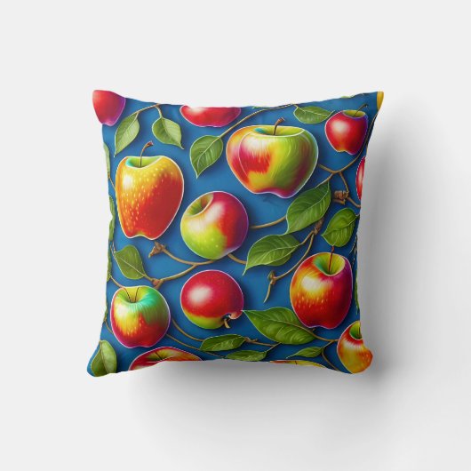 Coussin nombreuses peintures de fruits aux pommes, au cent (Verso)