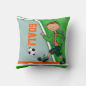 Coussin nommé de coussin de vert du football du (Verso)