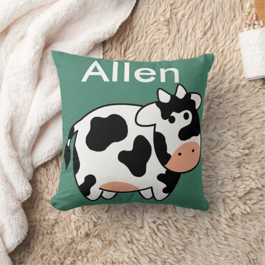 Coussin nommé fait sur commande de vache (Couverture)