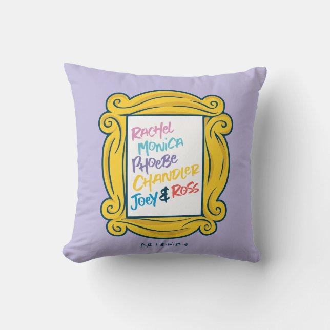 Coussin Noms de FRIENDS™ dans Peephole (Recto)