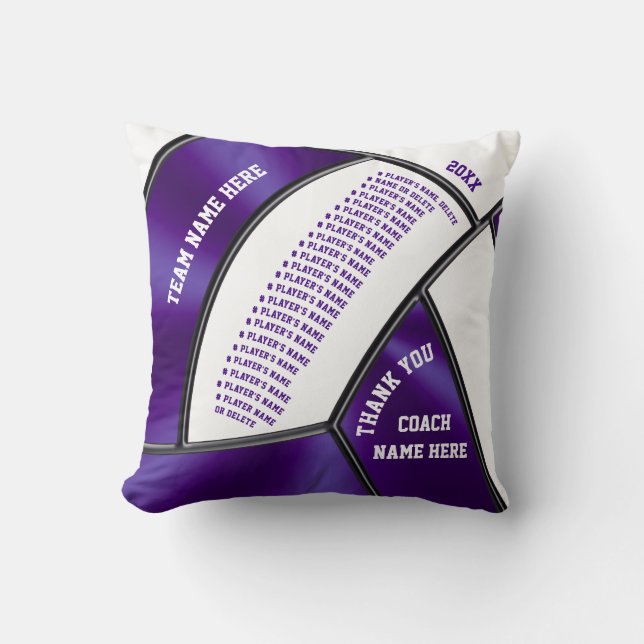 Coussin Noms des joueurs Cadeaux de volley-ball personnali (Recto)