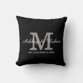 Coussin Noms des Mariages de conservation du monogramme no (Recto)