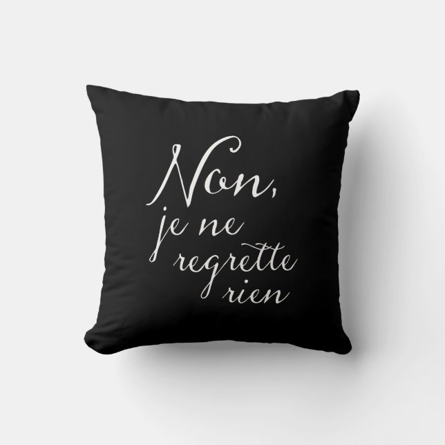 Coussin Non, Je Ne Regrette Rien Lyrics (Recto)
