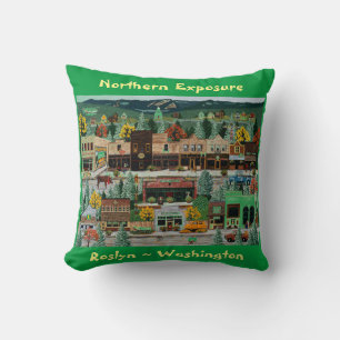 Coussin "Northern Exposure" ~ Roslyn, Washington