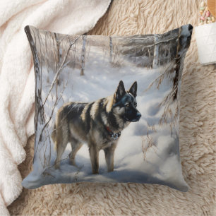 Coussin Norvégien Elkhat Laisser Neige Noël