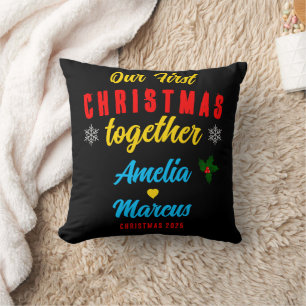 Coussin Nos premiers Noël Ensemble Flammes De Neige