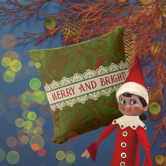 Coussin Nostalgic Classic William Morris Red Holiday