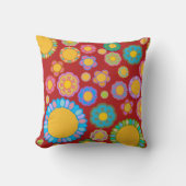 Coussin Nostalgique Flora Red (Recto)