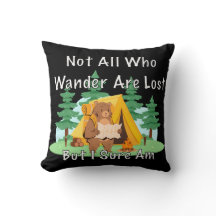 "Not All Who Wander" Lost Cartoon Bear