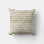 Coussin Note de musique vintage (Recto)