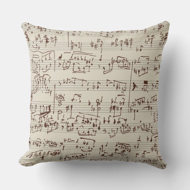 Coussin Notes de musique (Recto)