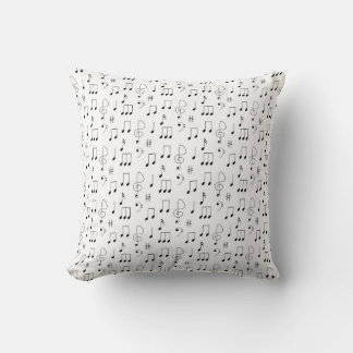 Coussin Notes de musique Lancer l'oreiller pour n'importe 