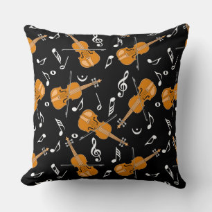 Coussin Notes de musique violon