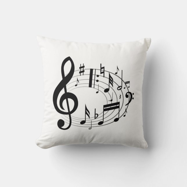 Coussin Notes musicales (Recto)