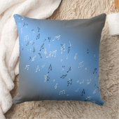 Coussin Notes musicales dans le bleu clair de lune (Couverture)