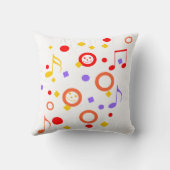 Coussin Notes musicales de colourful (Verso)
