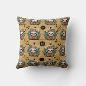 Coussin Notes musicales de Sloth (Verso)