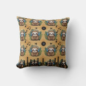 Coussin Notes musicales de Sloth (Recto)