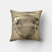 Coussin "Notre 8e anniversaire de Mariage de bronze"+Photo (Verso)