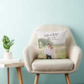 Coussin Notre aventure commence Script Photo Enregistrer l (Chaise)