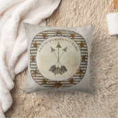 Coussin Notre crèche rustique de Boho de ferme de petit (Couverture)