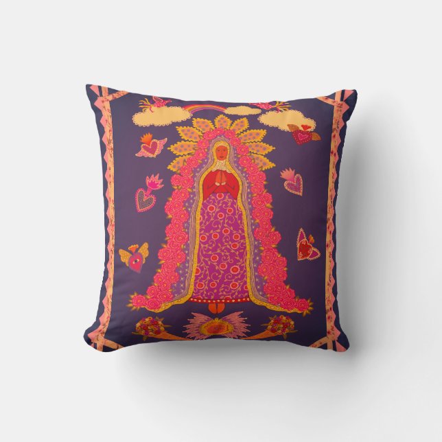 Coussin Notre-Dame de Guadalupe (Recto)